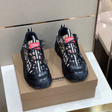 Burberry Black Loafer Flats - Full Silhouette View