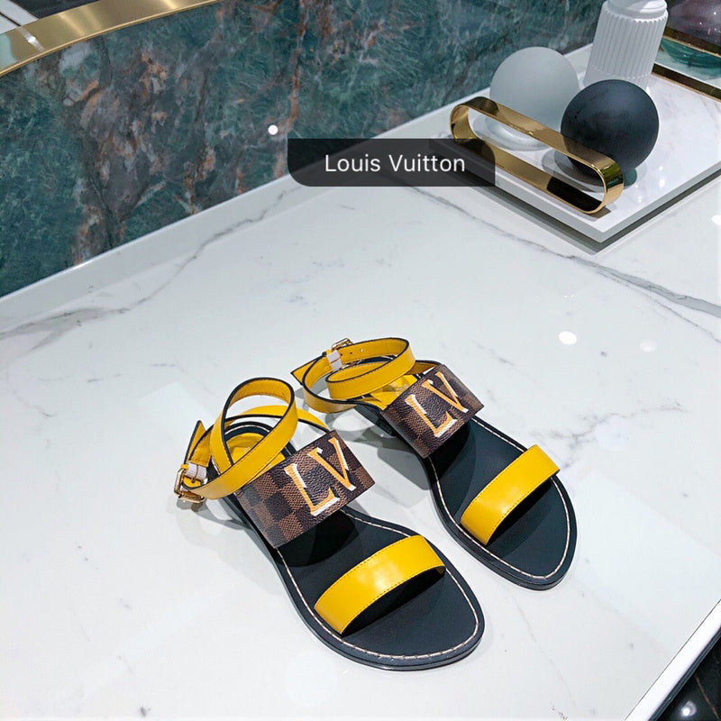 Louis Vuitton luxury shoes detail shot