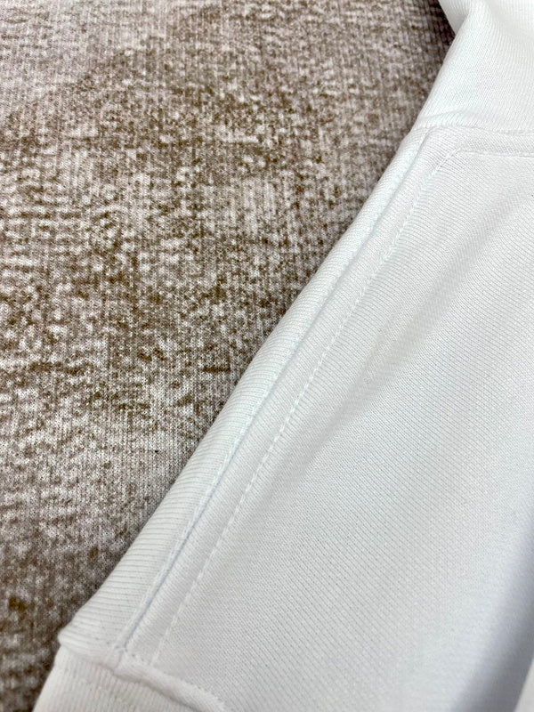 Close-up of Amiri hoodie craftsmanship