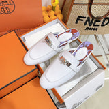 Hermès Grey Low-Top Sneakers - Lifestyle Styling Shot