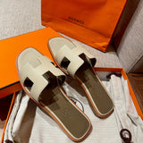 Hermès Beige Platform Sandals - Lifestyle Styling Shot
