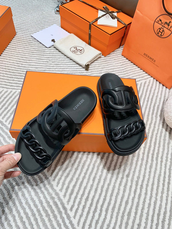 Hermes sandals Style 214 - styled lifestyle view