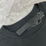 Close-up of Amiri t-shirt craftsmanship