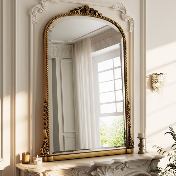 40"X 28" Arched Vanity Mirror Decor Wall Mirror for Bathroom