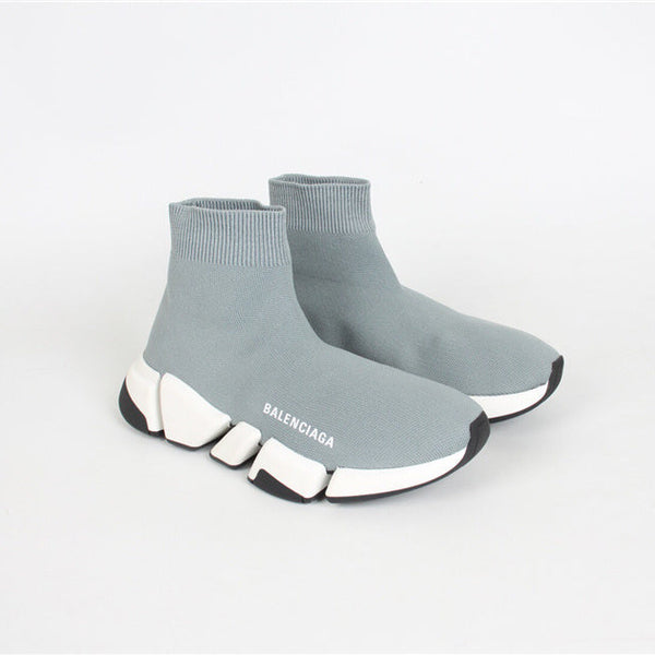 Balenciaga Red Chelsea Boots - Angled View