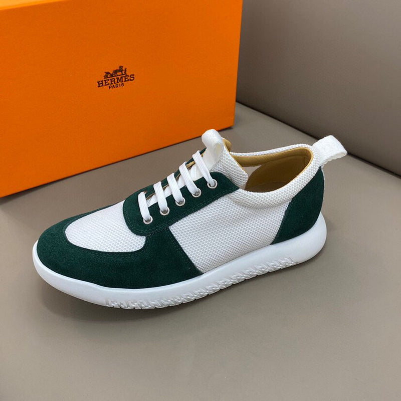 Hermès Camel Slip-On Sneakers - Side Profile View