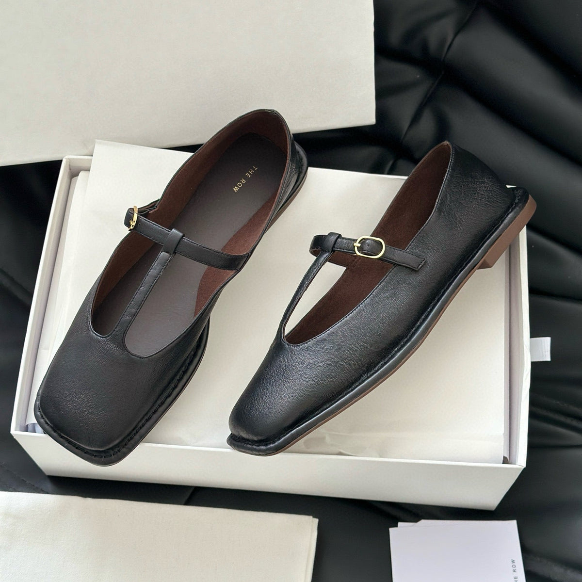 The Row Accessories- The Row T Strap Flats Luxury Designer Fashion Accessory
