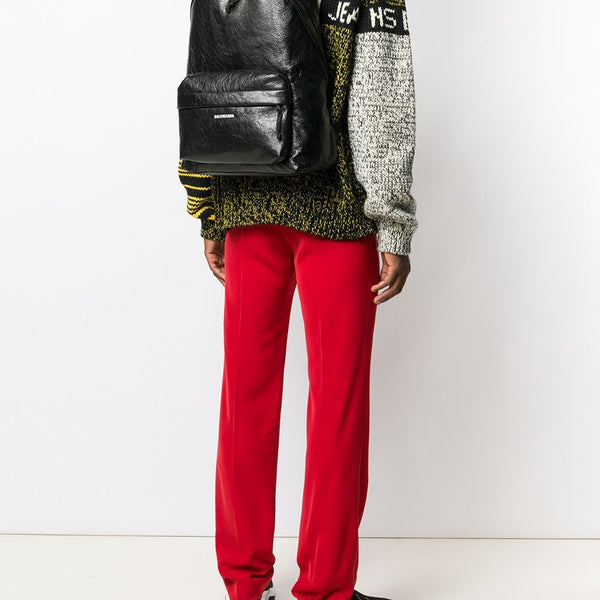 Balenciaga Bags? BALENCIAGA Leather Explorer Backpack for Men Premium Designer Shoulder Bag