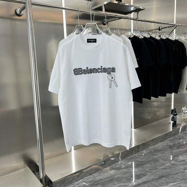 Balenciaga luxury t-shirt detail shot