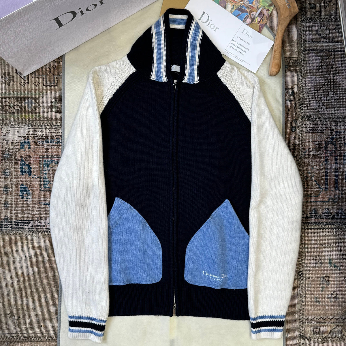 Dior Sweaters? Dior Zip Cardigan Premium Casual Designer Knitwear