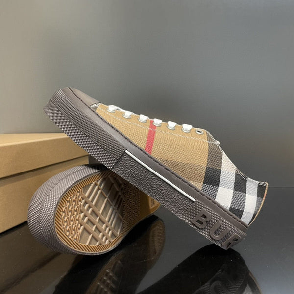 Burberry Grey Chelsea Boots - Angled View