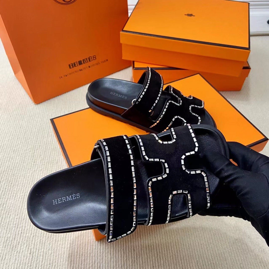 Shoes- Herm Chypre Sandals Premium Designer Casual Shoes