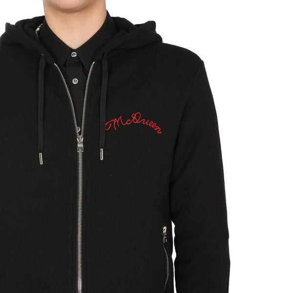 Close-up of Alexander McQueen sweaters & pullovers hardware and fine stitching