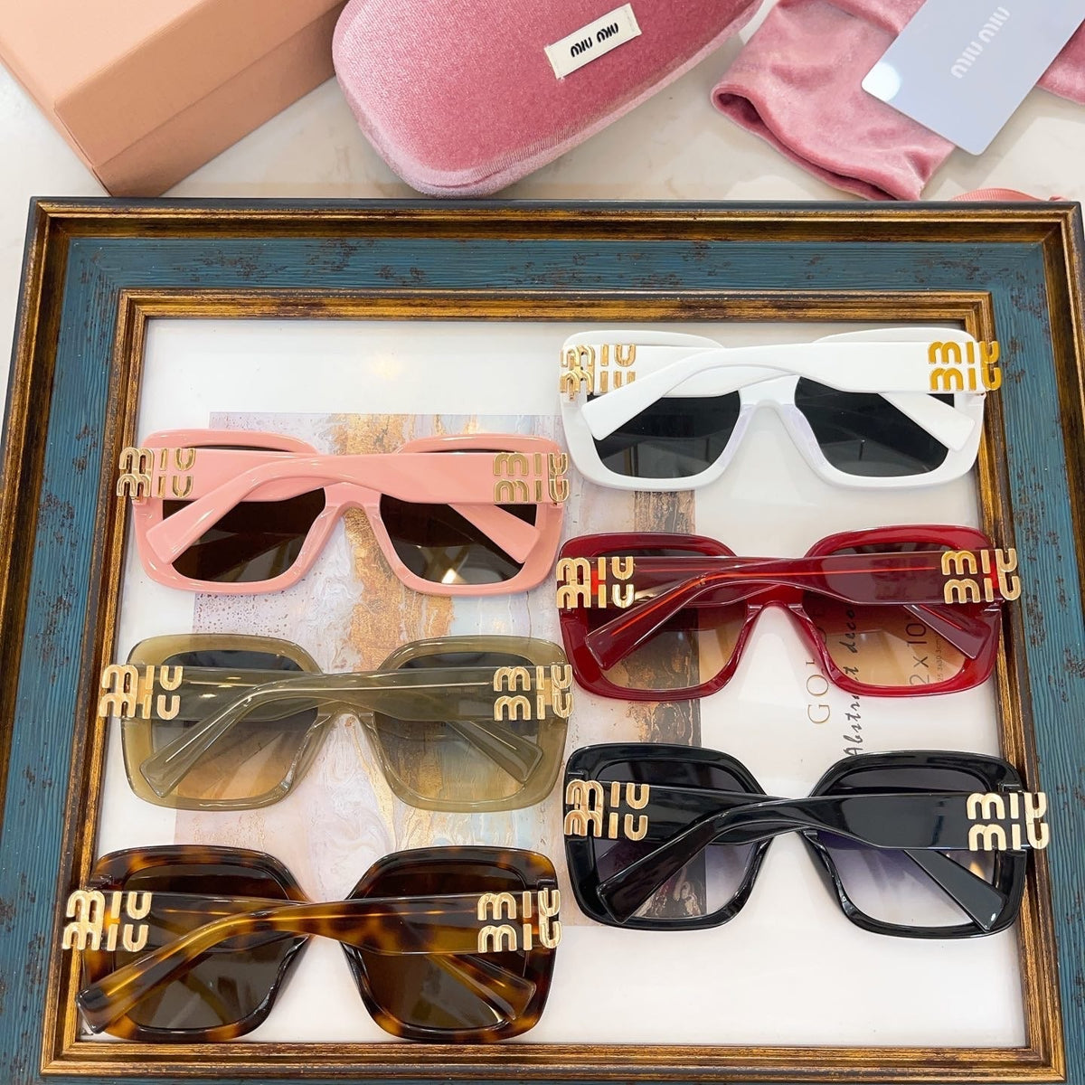 Sunglasses- Miu M Sunglasses Luxury Designer UV Sunglasses