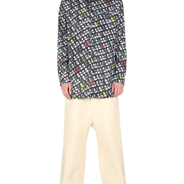 Bottega Veneta Tops? Bottega Veneta Men Shirt With Allover Print Premium Designer Casual Top