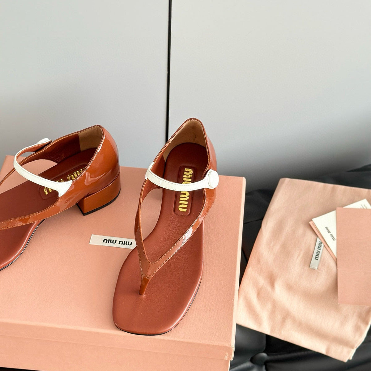Shoes- Miu M Thong Sandals Luxury Lifestyle Designer Footwear