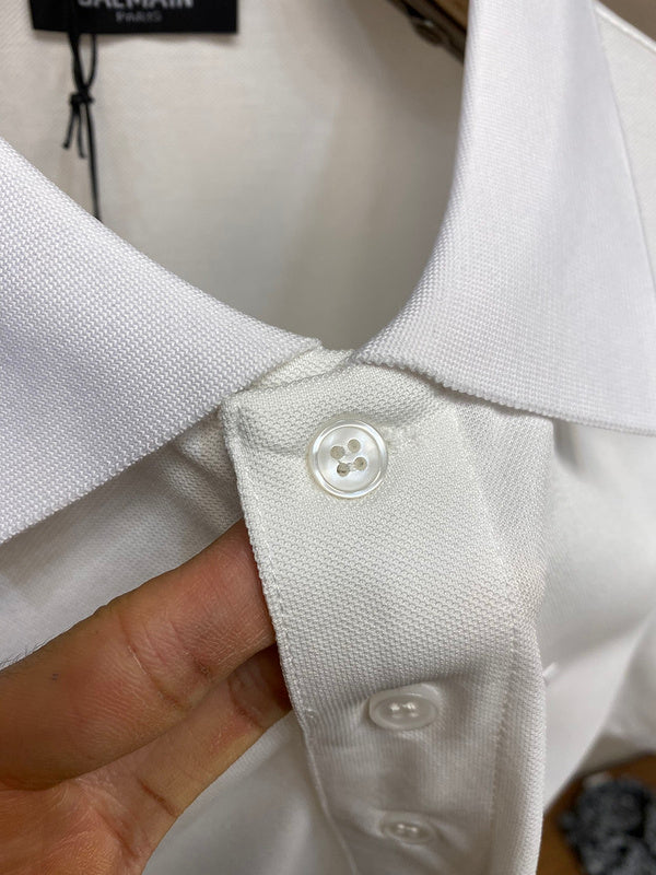 Texture and finish detail of Balmain luxury piece style No.034