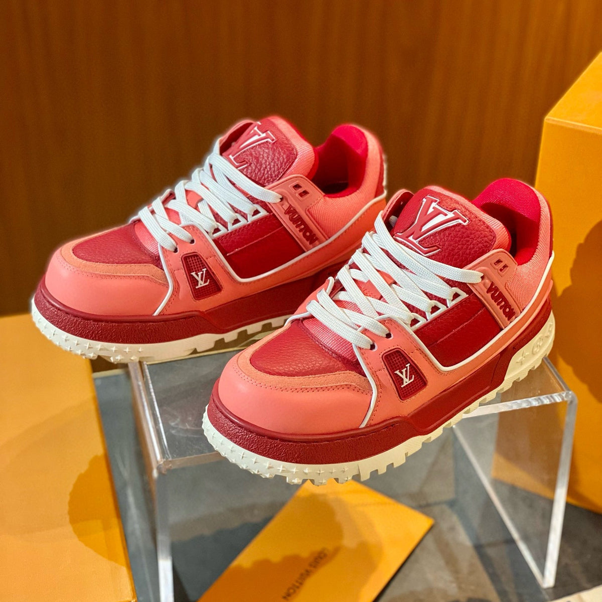Louis Vuitton Shoes- Louis Vuitton Lou Trainer Maxi Trainers Premium Designer Casual Shoes