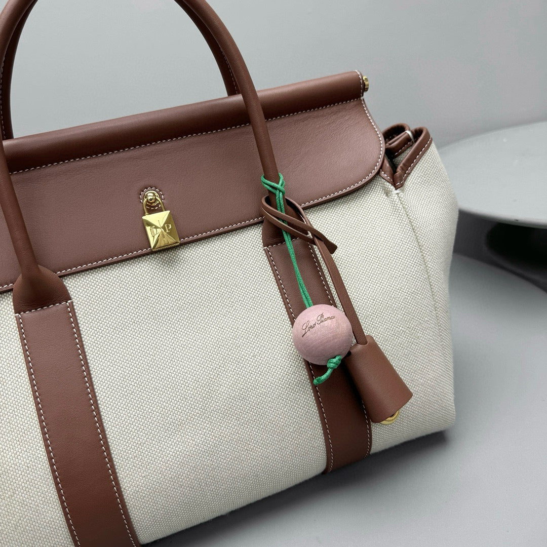 Bags- Loro P Loom Bag L32 Luxury Designer Leather Handbag