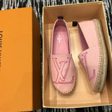 Close-up of Louis Vuitton shoes craftsmanship