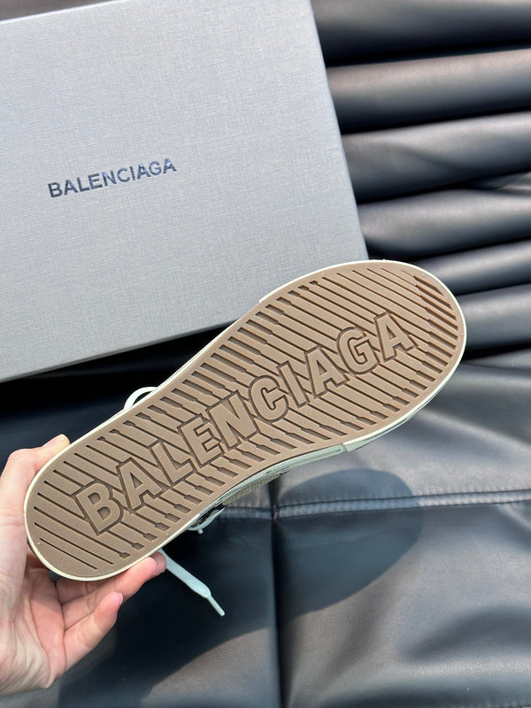 Balenciaga Nude Ankle Boots - Angled View