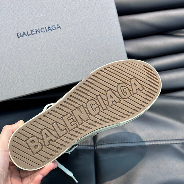 Balenciaga Nude Ankle Boots - Angled View