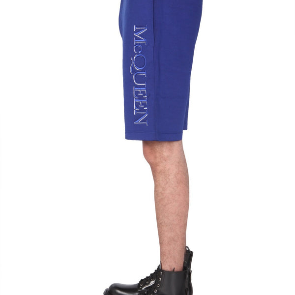 Alexander McQueen Shorts? Alexander Mcqueen Men Shorts With Embroidered Logo Everyday Lightweight Designer Shorts