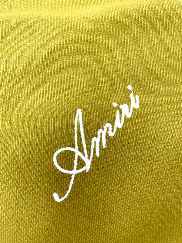 Close-up of Amiri hoodie craftsmanship