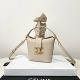 Front view of Celine premium Fashion Item with iconic logo hardware