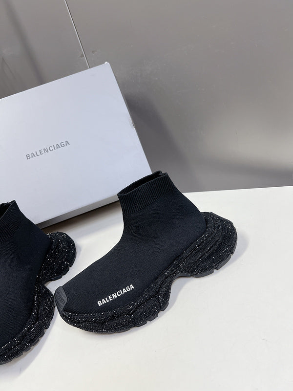 Balenciaga Burgundy Combat Boots - Toe Detail View
