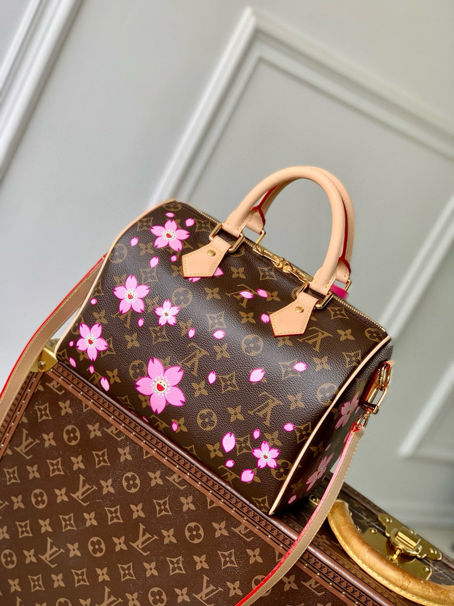 Louis Vuitton Bags- Louis Vuitton Lou x Murakami Speedy 25 Bag Luxury Designer Leather Handbag