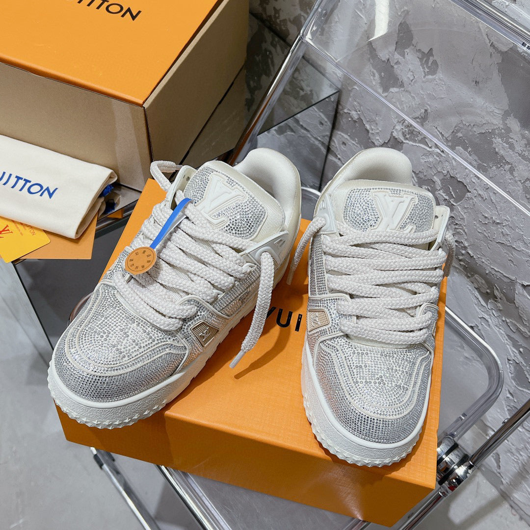 Louis Vuitton Shoes- Louis Vuitton Lou Trainers Comfortable Everyday Designer Shoes