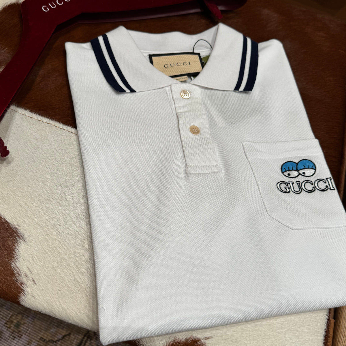 Gucci Polo Shirts- Gucci Polo Shirt Classic Designer Cotton Polo Shirt