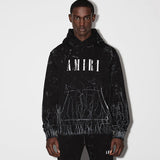 Amiri luxury hoodie detail shot
