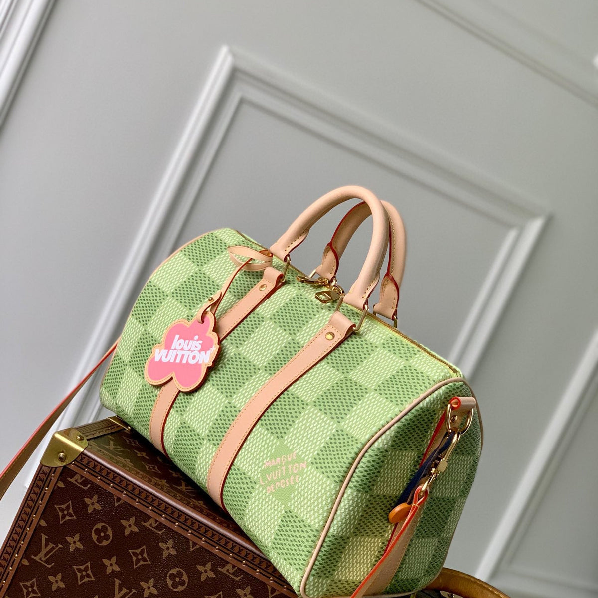 Louis Vuitton Bags- Louis Vuitton Lou Keepall 35 Bag Elegant Everyday Designer Handbag