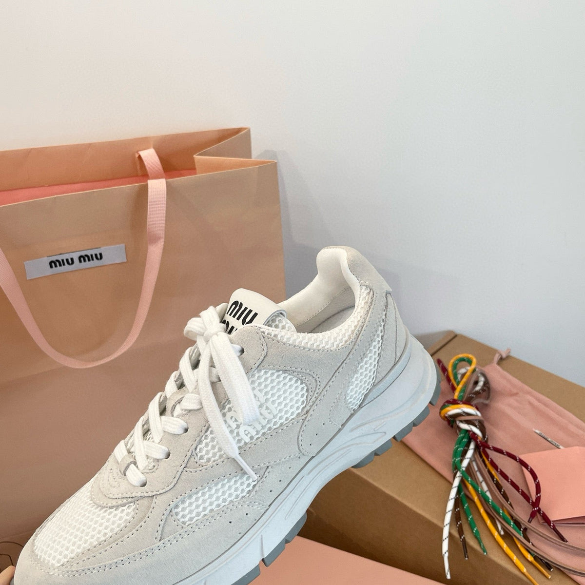 Shoes- Miu M Trainers Luxury Lifestyle Designer Footwear