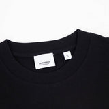 Close-up of Burberry t-shirt craftsmanship