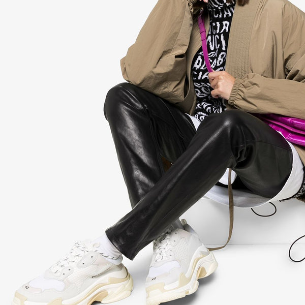 Balenciaga premium sneakers detail and craftsmanship close-up