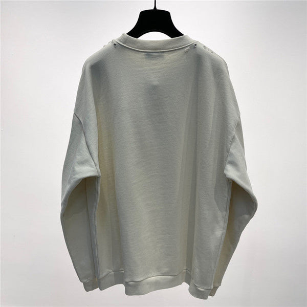 Close-up of Balenciaga designer clothing craftsmanship
