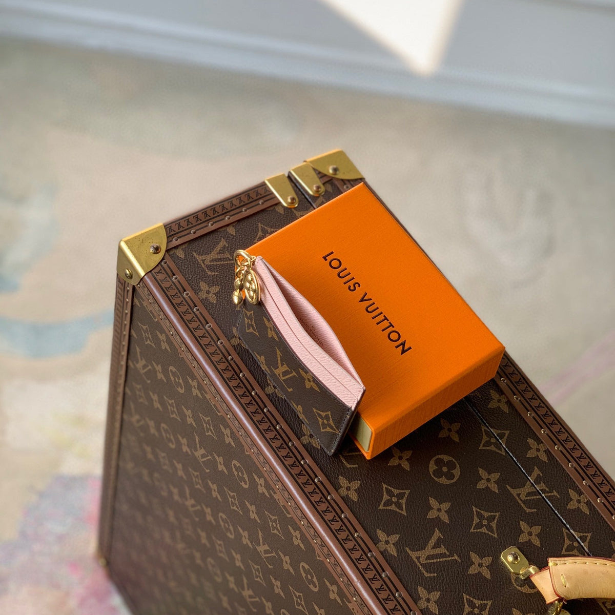 Louis Vuitton Wallets- Louis Vuitton Lou Charms Card Holder Elegant Everyday Leather Wallet