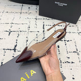 Front view of Alaïa Flats premium footwear