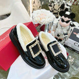 Close-up of Roger Vivier shoes craftsmanship