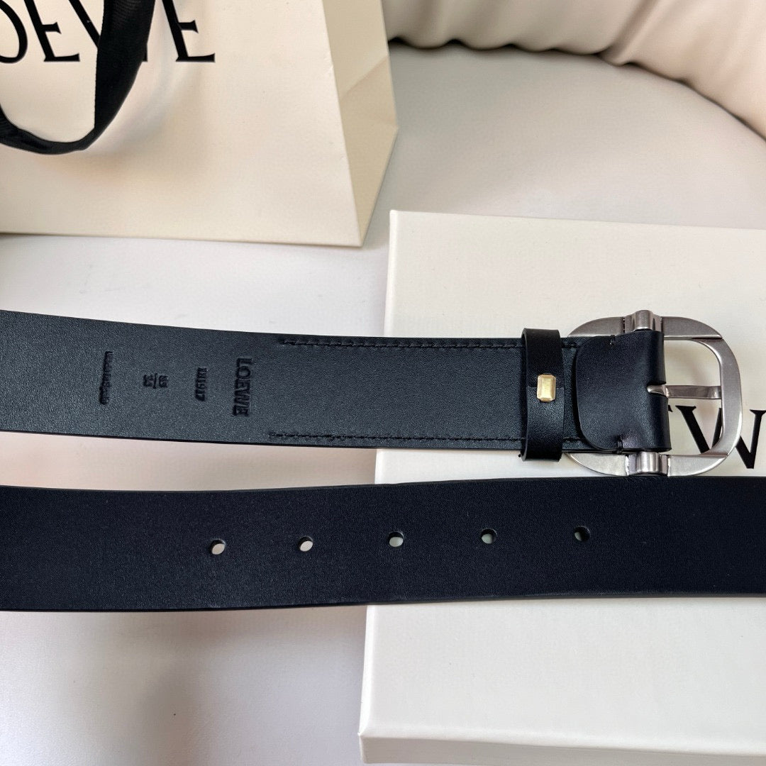 Belts- Loew Belt 3.5 Cm Premium Leather Designer Belt