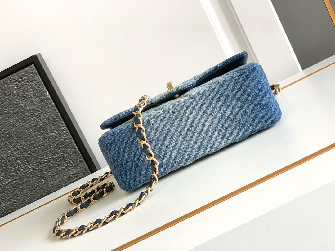 Chanel Classic Flap Denim Bag – luxury designer bag at Velouxe
