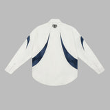 Close-up of Balenciaga t-shirt craftsmanship