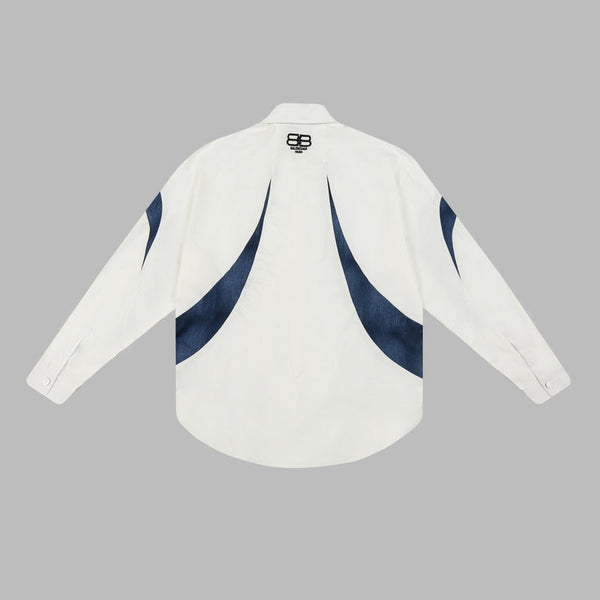 Close-up of Balenciaga t-shirt craftsmanship
