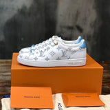 Louis Vuitton Chocolate Brown Low-Top Sneakers - Lifestyle Styling Shot