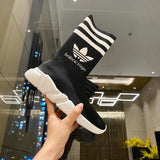 Balenciaga Black Platform Heels - Toe Detail View