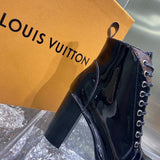 Louis Vuitton Grey Pointed-Toe Flats - Back View