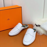 Hermes shoes Style 394 - close-up of refined designer finish